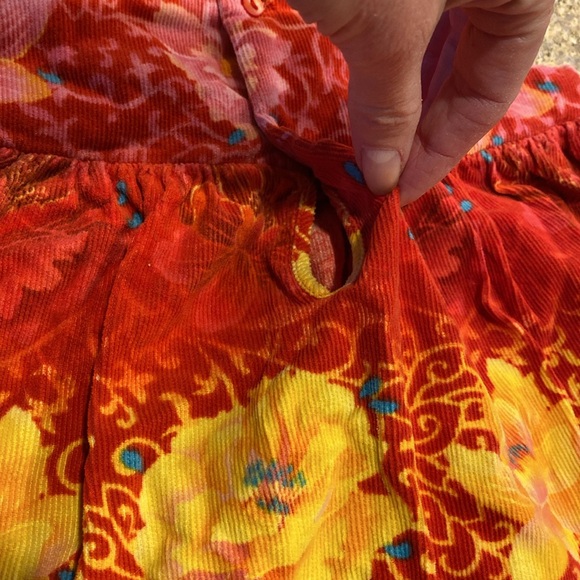 Kenzo Jungle Corduroy Floral Dress Jumper 12 Months - Picture 12 of 17